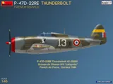 MiniArt 48047 P-47D-22RE Thunderbolt ve francouzské službě, Basic Kit (1/48)