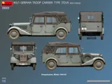 MiniArt 1/35 Kfz.1 Type 170VK německý vojenský vůz s plachtou