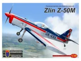 Krabice plastikové stavebnice Kovozávody Prostějov KPM4827 Zlín Z-50M v měřítku 1/48