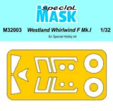 Maskovací sada Special Hobby M32003 pro Westland Whirlwind Mk.I v měřítku 1/32