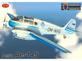Krabice plastikové stavebnice Kovozávody Prostějov KPM0433 Aero Ae-145 v měřítku 1/72