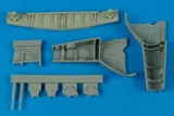 Resinová sada Aires 2020 podvozkové šachty Fw 190D 1/32 pro model Hasegawa