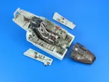 Aires 2026 detailní set kokpitu Su-27 Flanker B 1/32 s čirými díly pro stavebnici Trumpeter