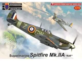 Krabice plastikové stavebnice Kovozávody Prostějov KPM0302 Spitfire Mk.IIa RAF v měřítku 1/72