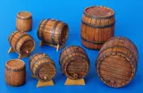 Resinové díly Plus Model 204 dřevěné sudy v měřítku 1/35 pro diorámata