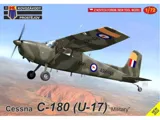 Krabice plastikové stavebnice Kovozávody Prostějov KPM0237 Cessna C-180 (U-17) Military 1/72