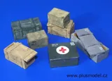 Resinové díly sady Plus Model 096 přepravní bedny v měřítku 1/35
