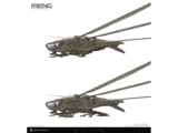 Plastikový model Meng DS-009 Dune Harkonnen Ornithopter v měřítku 1/72 s rozloženými křídly — obrázek 3