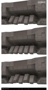 Plastiková stavebnice Meng SS-020 Dune Spice Harvester v měřítku 1/500 — obrázek 4
