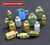 Plus Model DP3003 německé kanystry na vodu 1/35, 3D tištěné díly ve třech velikostech