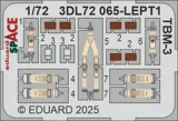Detailní set Eduard SPACE 3DL72065 TBM-3 1/72 – 3D obtisky a ocelové leptané díly — obrázek 2