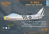 Krabice stavebnice Clear Prop CP4825 F-86A v Koreji – rané verze v měřítku 1/48 — obrázek 2