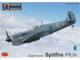 Krabice stavebnice Kovozávody Prostějov KPM0500 Supermarine Spitfire PR.IV v měřítku 1/72