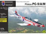 Krabice stavebnice Kovozávody Prostějov KPH7210 Pilatus PC-9/A/M Hi-Tech v měřítku 1/72
