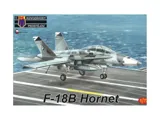 Krabice plastikové stavebnice Kovozávody Prostějov KPM0164 F-18B Hornet v měřítku 1/72