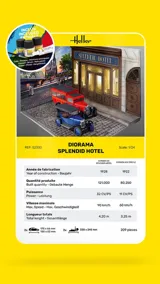 Krabice stavebnice Heller 52330 Starter Kit diorama Splendid Hotel v měřítku 1/24 — obrázek 7