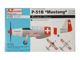 Krabice plastikové stavebnice AZ Model AZ7514 P-51B Mustang Foreign Service v měřítku 1/72