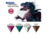 Sada akrylových barev AK Interactive AK17520 Quick Gen Set Creatures and Witches, 4 lahvičky — obrázek 3