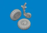 Kola Eduard Brassin 6481117 pro Fi-156C v měřítku 1/48, díly z 3D tisku — obrázek 2