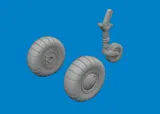 Kola Eduard Brassin 6481117 pro Fi-156C v měřítku 1/48, díly z 3D tisku