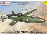 Krabice stavebnice AZ Model 1/72 Heinkel He 162B-4 Volksjäger 46, plastikový model letadla