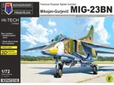 Krabice plastikové stavebnice Kovozávody Prostějov KPH7216 MiG-23BN Hi-Tech v měřítku 1/72