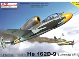 Krabice plastikové stavebnice AZ Model 1/72 Heinkel He 162D-9 Luftwaffe 46, kód AZ7837
