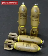 Sada Plus Model AL3024 americké bomby 250 lb v měřítku 1/32, čtyři 3D tištěné díly