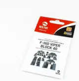 3D přístrojové panely Red Fox Studio Quick Set RFSQS-32121 pro F-16D Block 40 Viper v měřítku 1/32 — obrázek 2