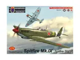 Krabice plastikové stavebnice Kovozávody Prostějov KPM0167 Supermarine Spitfire Mk.IX Stars 1/72
