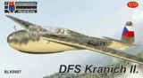 Krabice stavebnice Kovozávody Prostějov BLK0007 DFS Kranich II v měřítku 1/72