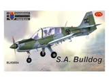 Krabice stavebnice Kovozávody Prostějov BLK0004 Scottish Aviation Bulldog v měřítku 1/72