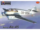 Krabice plastikové stavebnice Kovozávody Prostějov Aero Ae-45 v měřítku 1/72