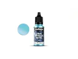 Lahvička metalické akrylové barvy Vallejo True Metallic Metal 77112 světlý tyrkys Hydra 18 ml — obrázek 2