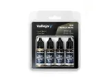 Sada akrylových metalických barev Vallejo True Metallic Metal 77258 zestárlý kov (Aged Metal) — obrázek 2