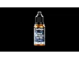 Lahvička akrylové metalické barvy Vallejo True Metallic Metal 77123 Imperial Gold Base 18 ml