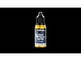 Lahvička akrylové metalické barvy Vallejo True Metallic Metal 77122 Radiant Yellow Base 18 ml