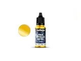 Lahvička akrylové metalické barvy Vallejo True Metallic Metal 77122 Radiant Yellow Base 18 ml — obrázek 2