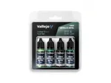 Sada čtyř akrylových metalických barev Vallejo True Metallic Metal 77257 Dusken Green — obrázek 2