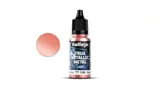 Lahvička metalické akrylové barvy Vallejo True Metallic Metal 77106 Ruby Red Light 18 ml