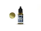 Lahvička metalické barvy Vallejo True Metallic Metal 77176 Greenish Gold Airbrush 18 ml — obrázek 2