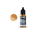 Lahvička metalické barvy Vallejo True Metallic Metal 77163 Imperial Gold Airbrush 18 ml — obrázek 2