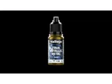 Lahvička metalické barvy Vallejo True Metallic Metal 77136 nazelenalé zlato základní, 18 ml