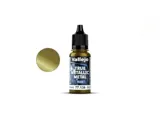 Lahvička metalické barvy Vallejo True Metallic Metal 77136 nazelenalé zlato základní, 18 ml — obrázek 2