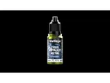 Lahvička barvy Vallejo True Metallic Metal 77175 Amber Green Airbrush 18 ml