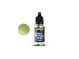 Lahvička akrylové metalické barvy Vallejo True Metallic Metal 77115 Amber Green Light 18 ml — obrázek 2