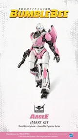 Zacvakávací figurka Trumpeter Transformers Smart Kit TF-6 Arcee v růžovo-bílém provedení, výška 92 mm — obrázek 6
