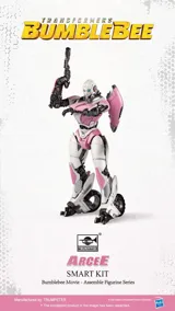 Zacvakávací figurka Trumpeter Transformers Smart Kit TF-6 Arcee v růžovo-bílém provedení, výška 92 mm — obrázek 7