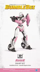 Zacvakávací figurka Trumpeter Transformers Smart Kit TF-6 Arcee v růžovo-bílém provedení, výška 92 mm — obrázek 2