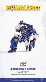 Stavebnice Trumpeter Transformers Smart Kit TF-6 Soundwave & Ravage SK05 s podstavcem — obrázek 4